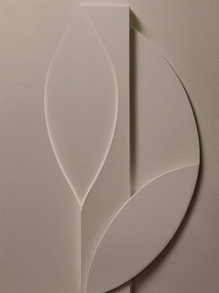 Art 3D minimaliste - Beige foncé par STUDIO MINIMAL ART