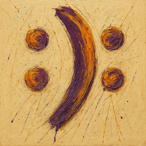 Two Stories in Saffron & Plum