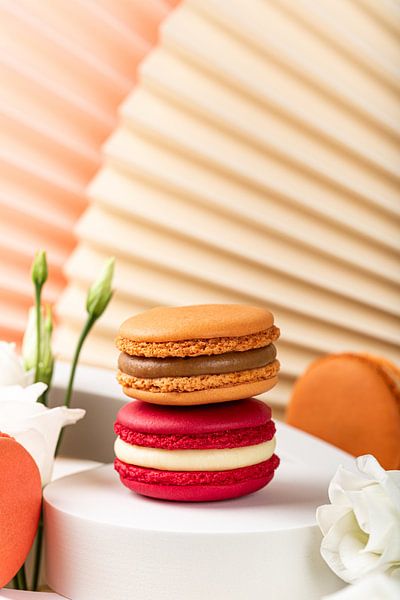 Macaroons on a Decorative Background by Iryna Melnyk