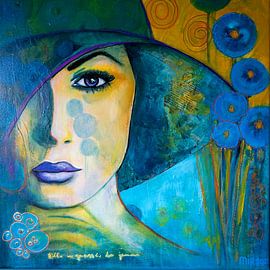 Mysterious Merry by Schilderij van Mirjam