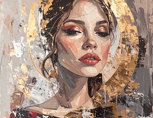 Frau in Gold