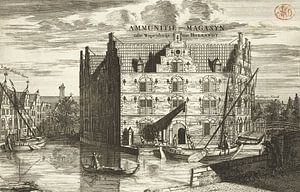 Coenraet Decker, Blick auf das Armamentarium in Delft, 1678