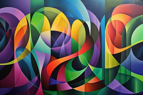 digitaal abstract schilderij