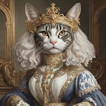 Barocke Katze mit königlichem Charme von Gisela- Art for You