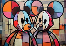 Abstrakte Mäuse malen von ARTEO Gemälde