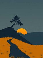 Sonnenuntergangsbaum