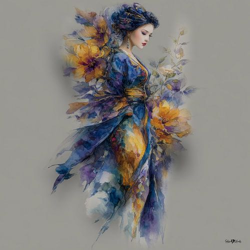 Japanische Geisha – japanische Geisha von Gelissen Artworks