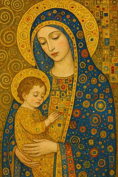 Holy Mary painting. by Gallery Hoppenbrouwers