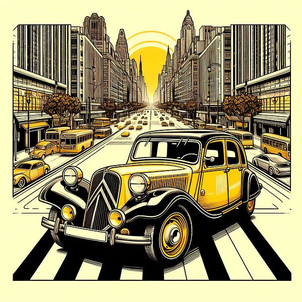 Citroën classic vintage par Tatjana Korneeva