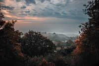 Vue d'une Blauwe Kamer brumeuse