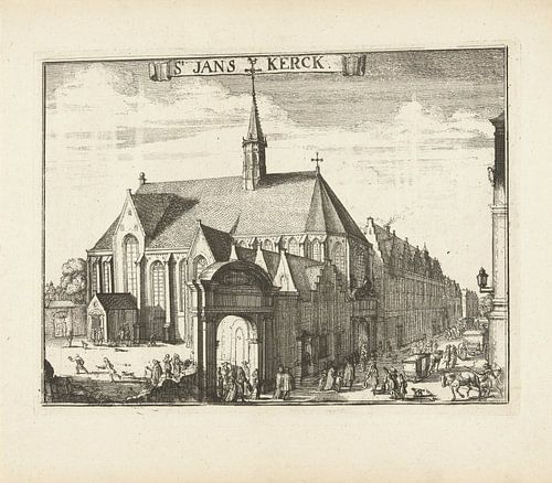 Vue de la Janskerk à Haarlem, Romeyn de Hooghe