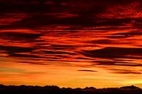 Zonsondergang in El Calafate (Argentijns Patagonië)