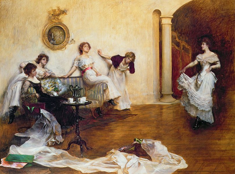 Albert Chevallier Tayler,Soie et satin par finemasterpiece