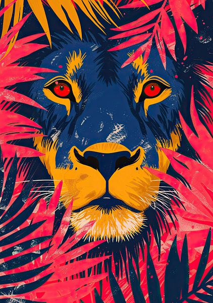 Löwe Poster Print von Niklas Maximilian