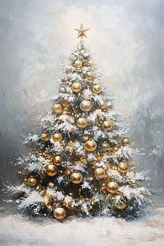 Luxe kerstboom met gouden details van Imperial Art House