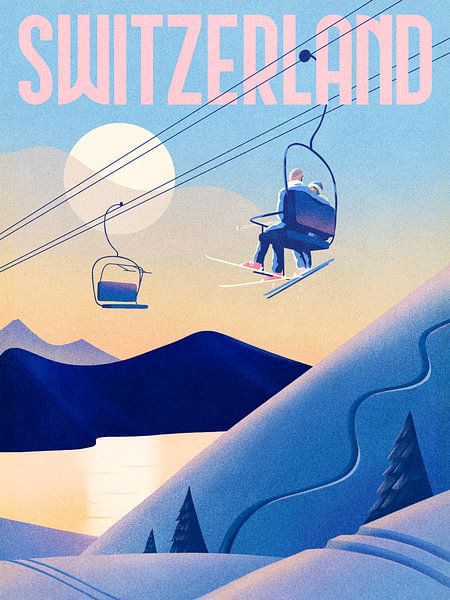 Ski Schweiz von Mark Harrison