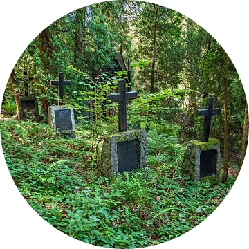 Verborgen bosbegraafplaats ergens in de Spessart