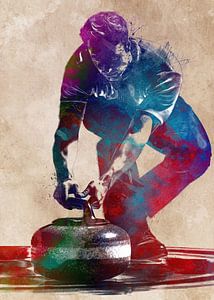 Curling Sport Kunst #curling