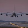 L'A380 atterrit à Hambourg Finkenwerder sur Christian Möller Jork