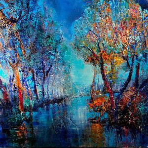 Die Bäume am Fluss von Annette Schmucker