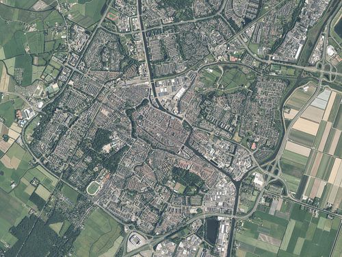 Luchtfoto van Alkmaar