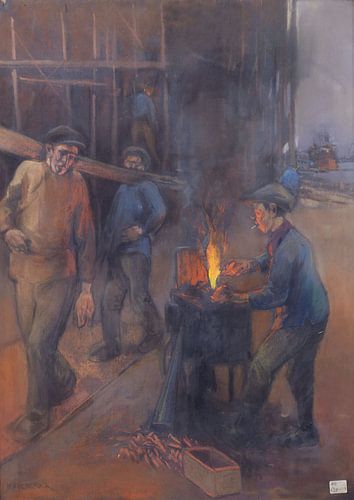 Herman Heijenbrock, scheepswerf, ca 1930