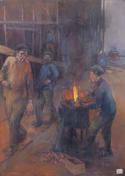 Herman Heijenbrock, shipyard, ca 1930 by Atelier Liesjes