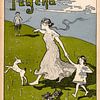 Jugendstil Vintage tijdschrift cover Jugend 22 April 1899 van Martin Stevens