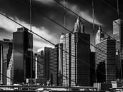 Gezien vanaf de Brooklyn Bridge van Benny Pettersson thumbnail
