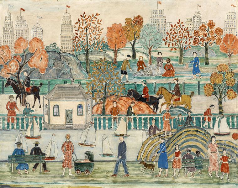 Charles Prendergast, Central Park par finemasterpiece