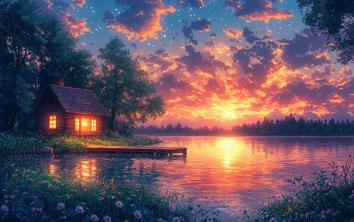 Sereniteit aan het meer