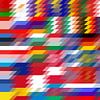 Parallelschaltung von europäischen Flaggen von Frans Blok