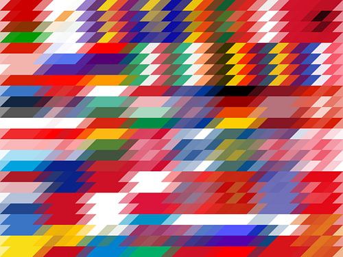 Parallel connection of European flags
