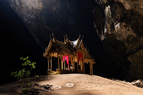 Hidden temple in secret cave