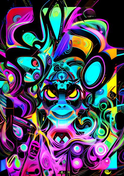 He doesn't look angry through his nostrils by Harry Louwen