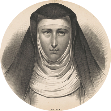 Carel Christiaan Antony Last, Portret van een non, 1834 - 1845 van Atelier Liesjes