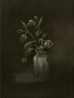 Stilleven met Stinkende nieskruid, Helleborus foetidus