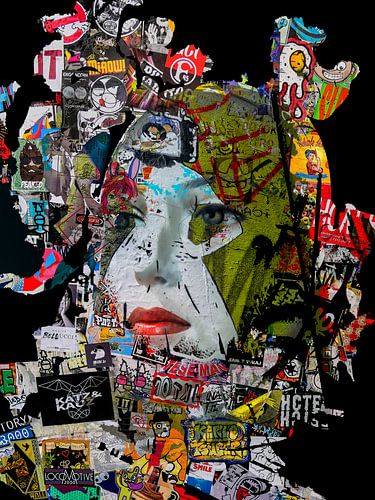 Rode lippen en stickers