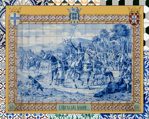"Cabras São, Senhor...." Portugees tegelpaneel