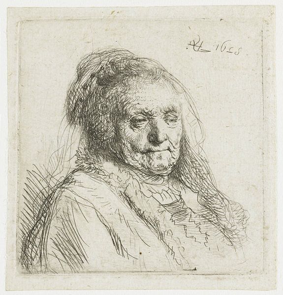 De moeder van Rembrandt van Ed z'n Schets