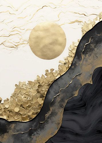 Décor abstrait doré