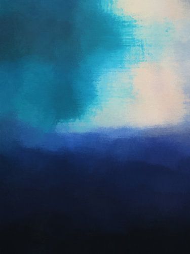 Abstract Wit en Blauw