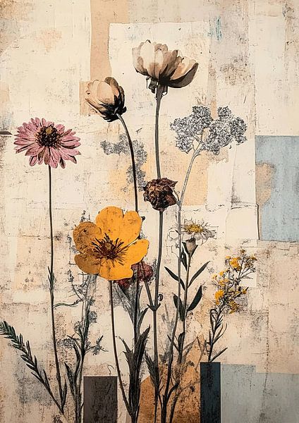 Blüten in der Collage von Zen und Mehr