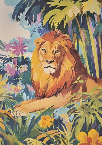 Leeuw Mid-Century Jungle