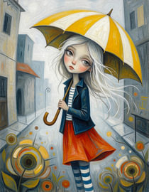 Promenade sous la pluie sur Jutta Maria Pusl