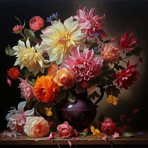 Fleurs en décomposition sur Sven van der Wal