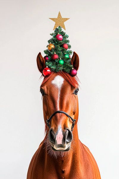 Christmas pony by Poster Art Shop
