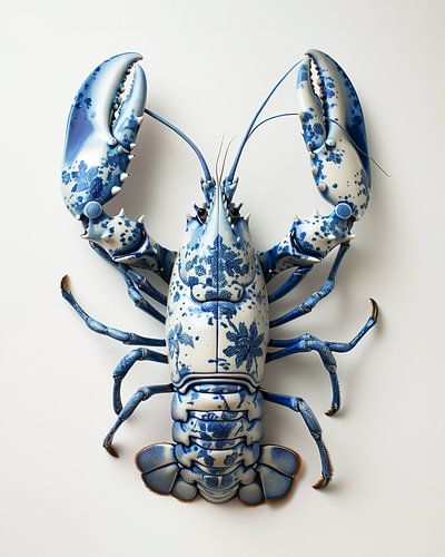 Homard en Delftware sur Jan Balthazar