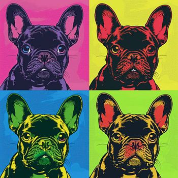 Pop Art Französische Bulldogge