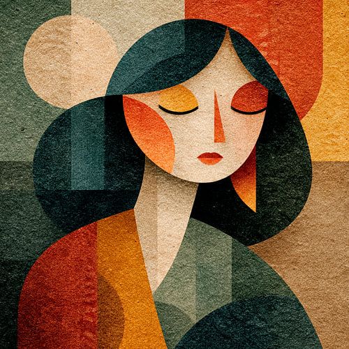 Abstract Vrouwenportret